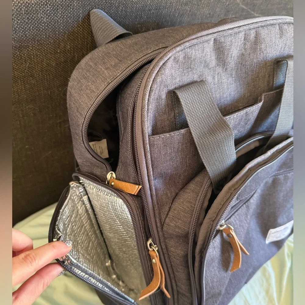 Gray Diaper Backpack